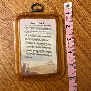 Footprints Plaque